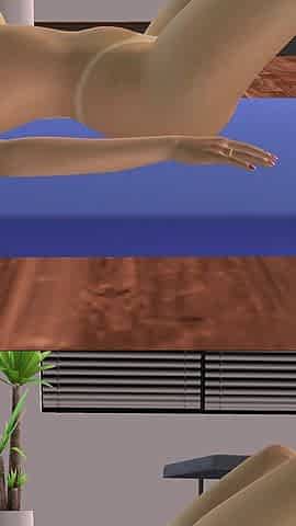 3D Animated Sex Videos Gorgeous Asian Babe Masturbates with a Banana at the Gym