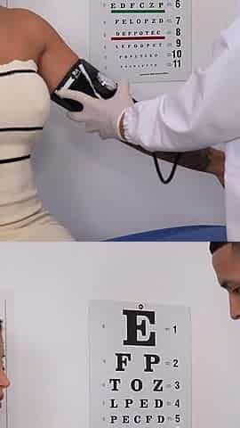 Patient Lets Her Doctor Lubricate Her with His Cock in His Office - Max Betancur & Mariana Martix