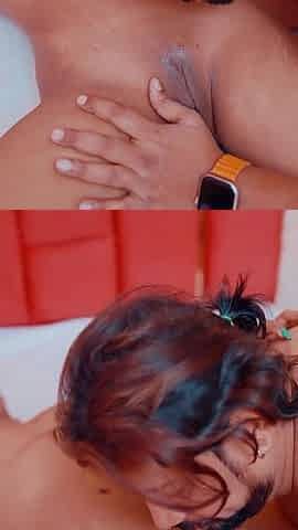 Slim Figure Step Sister Wanted to Enjoy Her Big Boobs and Ass Licking Service