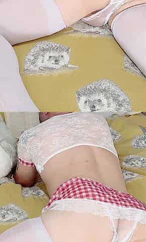 Sissy solo - cum juicy pants