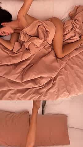 Nude Erotic Tease on a Bed