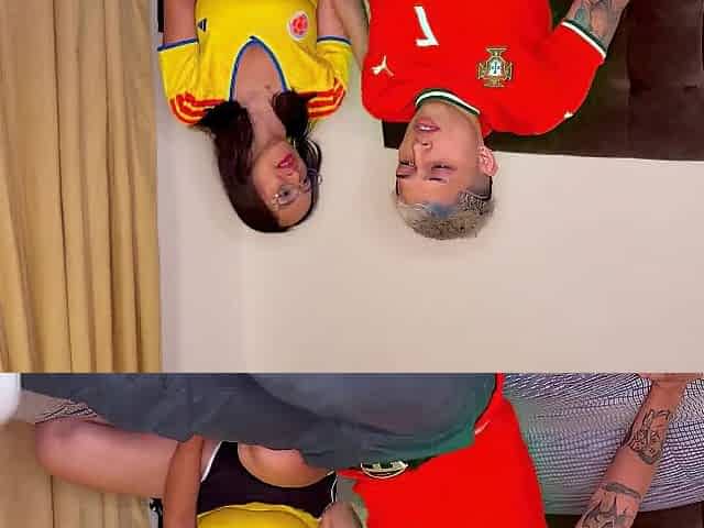BREASTY COLOMBIAN Beats PORTUGAL and Comforts Me WITH A HARD BANG
