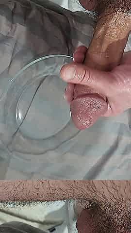 Serving my cum on a plate