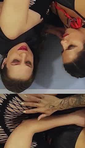 Lesbian Energy Vampires Feeding on Each Other's Pussies!