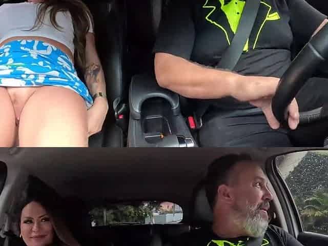 Blonde Latina Milf Gets Sex In A Car - Big dick