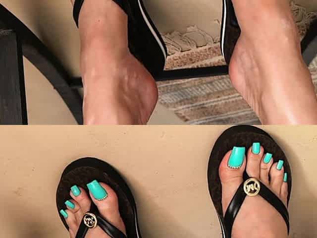 Flip Flops & Blue Toes
