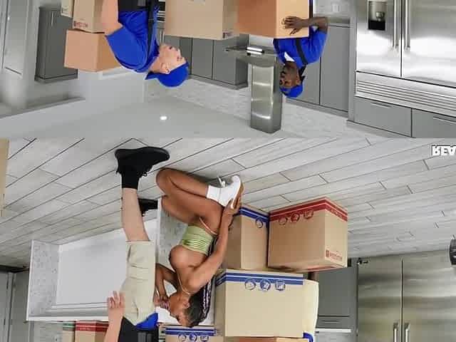Demi Sutra And Mick Blue - Ebony Fucks The Moving Guy