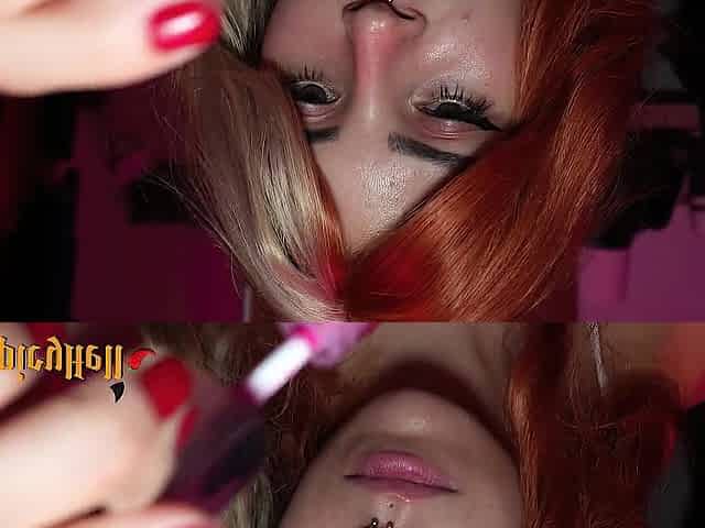 SLOPPY DEEPTHROAT AND FACIAL FOR THE COSPLAYER