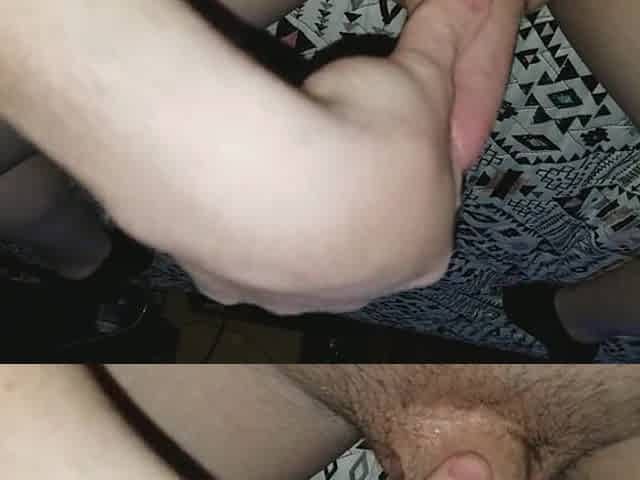 Wank and cum