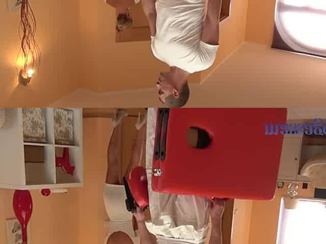 Cream-Covered Blonde Fucks a Nerd Masseur