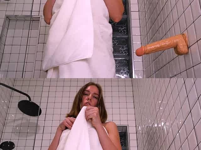 Dildo Fucking in the Shower 4K