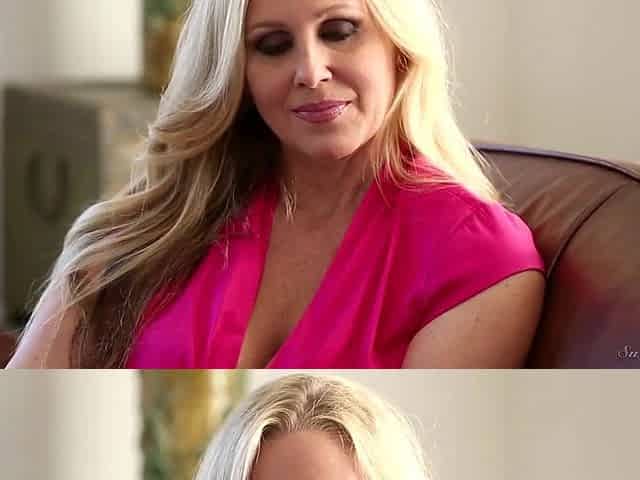 My Girlfriends Mother - Big tits blonde MILF vs young BWC stud