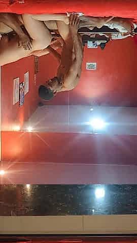 Spouse encouraging anal dance with wife.