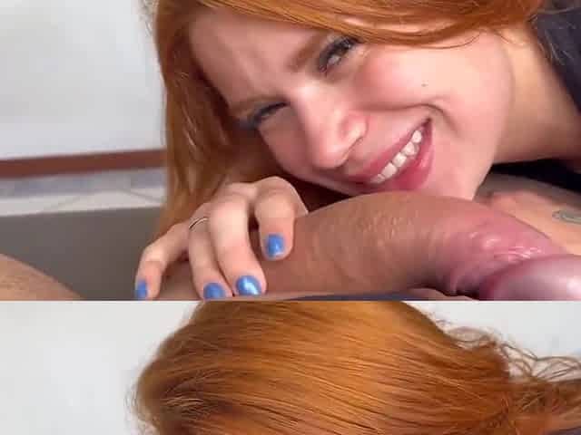The Little Slut Went Down On Me While We Were Alone At Home