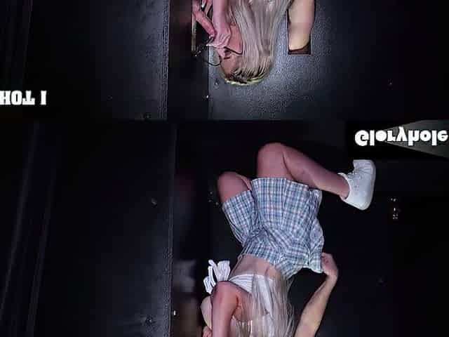 Bambi Blitz Drains Strangers Blind at Her 1st Gloryhole