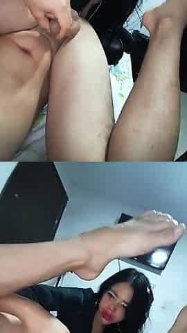 Sucking My Favorite Step-cousin's Anus When He Came Home From Town