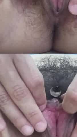 I Did a Hairstyle on My Hairy Pussy and Show Them