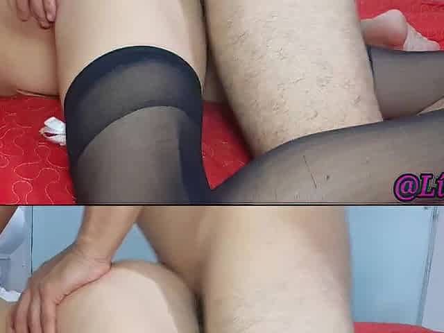 Hermosa Morena en Medias es Follada en un Motel por Primera Vez , Recibe Buena Corrida Amateur xxx