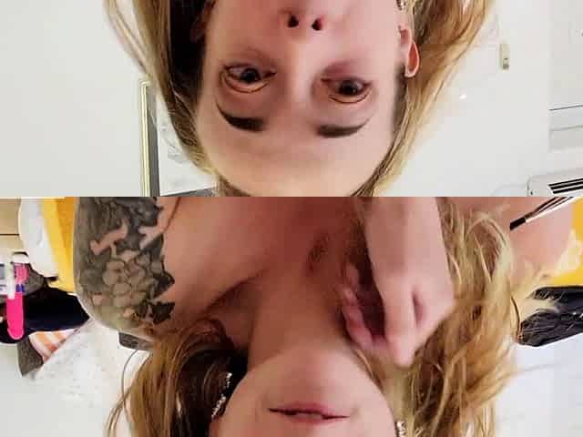 Cute blonde teen Lindsey solo toying pussy and ass