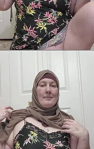 I Leave My Hijab on but Strip off the Rest of My Clothes
