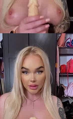 Masturbating loving babe solo toy plays with enthusiasm