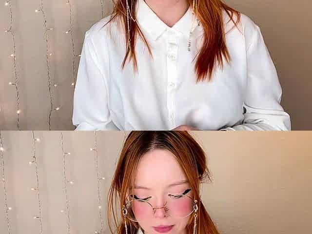 Petite amateur redheaded teen pisses and sucks cock