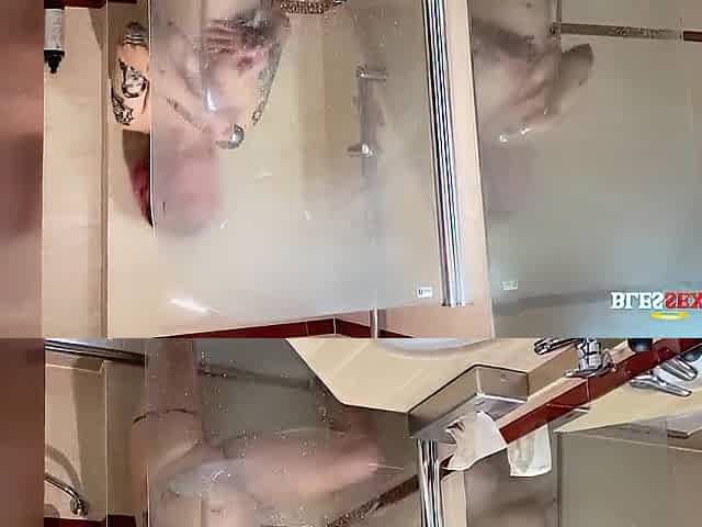 Spying on my stepsister in the shower