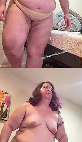 Curly big beautiful woman w/ giant booty & petite breasts trys on dresses & skirts [Full on OF]