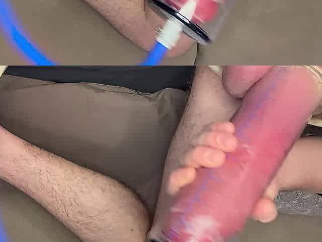 My large wang dick pump