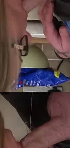 Chubby Ashley R gets fucked from Luke H in the kitchen