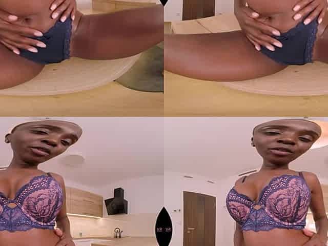 Hot Ebony Girl Cums On The Table - VRSexperts