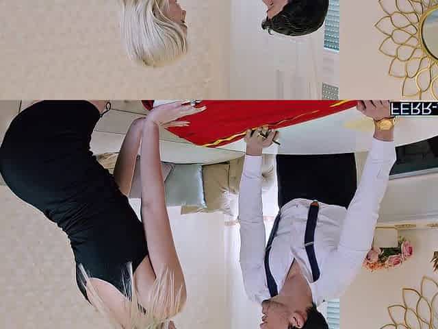 Slutty Blond Spoiled Nymph Uses Her Tailor to Satisfy Her Raunchy Hunger - Cla...