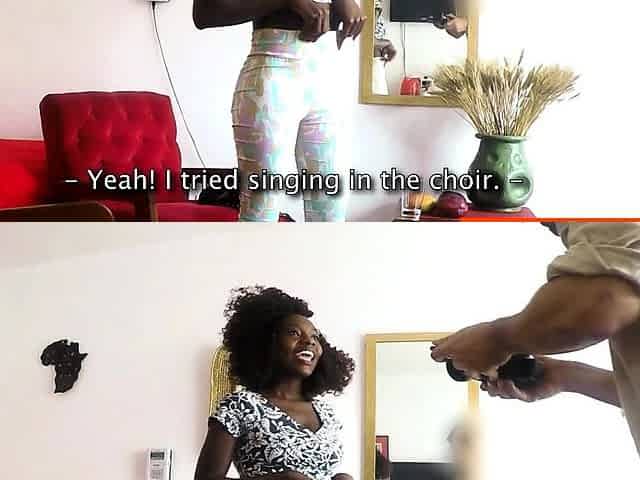 This EBONY AMATEUR had told her BF no ANAL