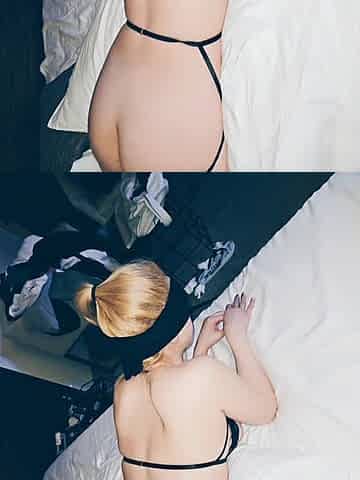 Hotblondygirl Stunning POV Blindfolded Blowjob Ends in Doggystyle Creampie in Hotel Room