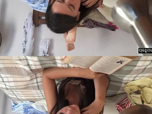 Energetic virgin honey Agata Zezo masturbating