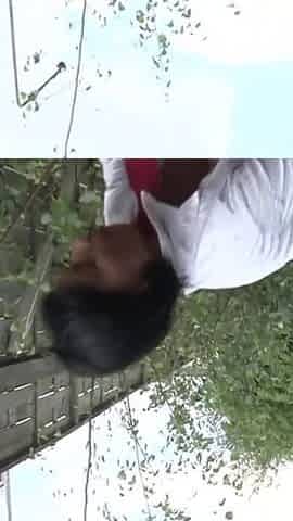 Outdoor anal fuck for college babe
