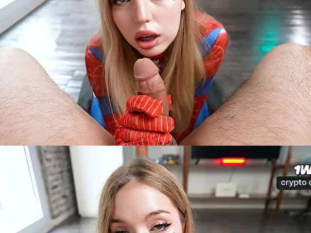 Spider Beauty In Dress Spins Web With Her Massive Butt