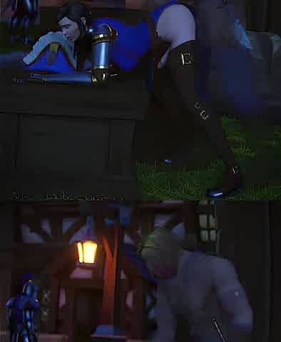 Futanari Alliance Human Captain Ashtinn sucks/ screwed by Defias Rogue for Info (dressed)