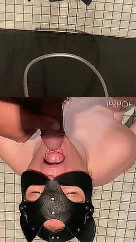 After a successful shower, my throat was full and I gave him a fellatio