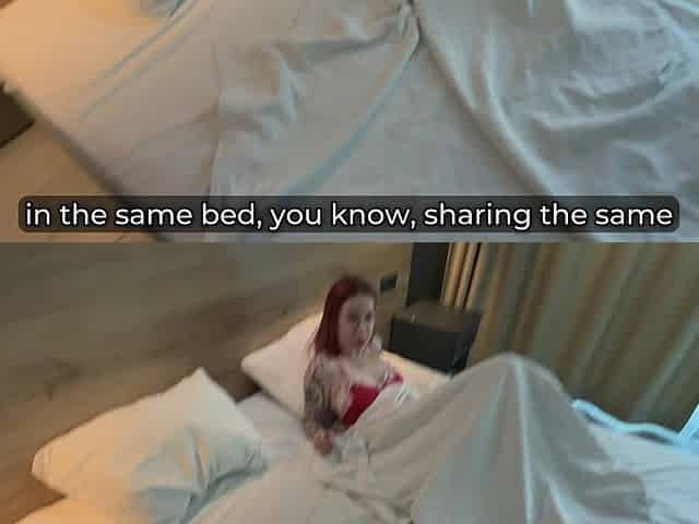 Step Mom - Tori Mur - Shares Bed with Stepson in Hotel - Things Get Wild!