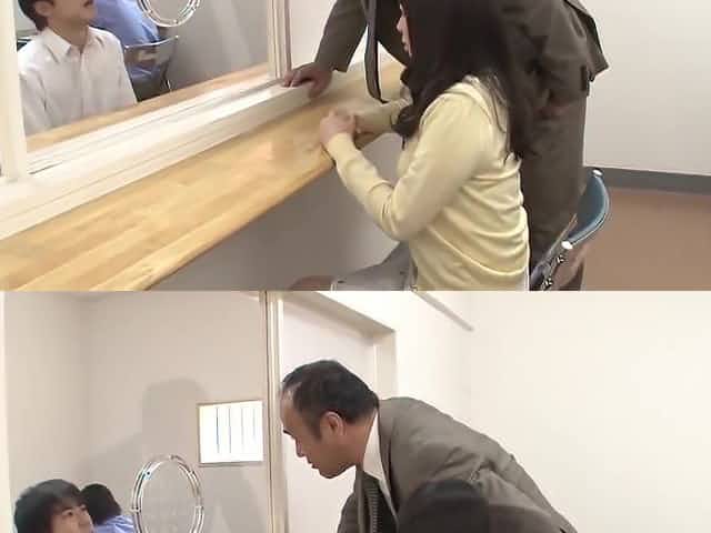 Suspect watches his wife receiving inspector's semen