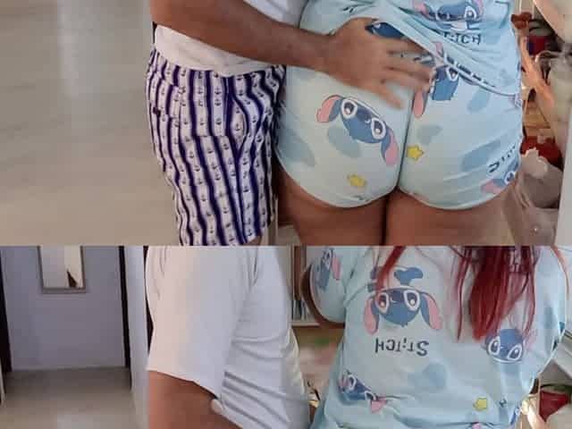 Big Ass Stepmom Gets Fucked Unexpectedly While Checking Her Fridge