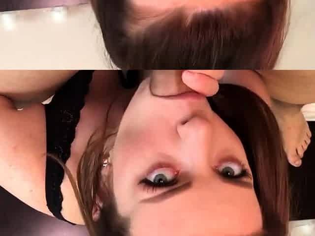 Cum-Eating Babe: Uninhibited on Camera