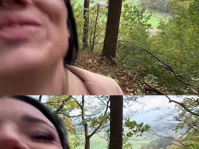 Unfathomable & Sloppy Deepthroat Whilst Hiking in the German Alps