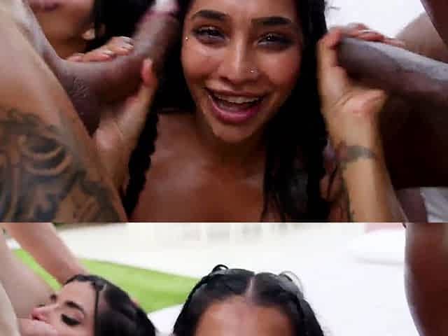 Yasmina Khan - BBC Gangbang With My Husband And Sara Retali