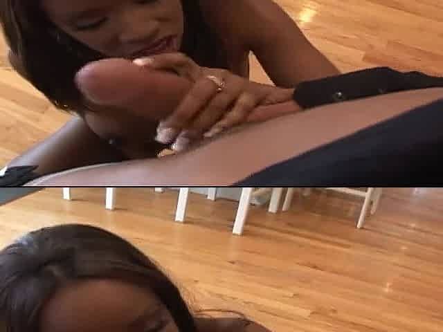 Ebony and white rod in ebony angel