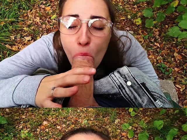 TEEN NEARLY CAUGHT SUCKING SHLONG IN PUBLIC PARK - FACIAL
