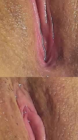 my snatch close up and my beloved mini sex toy