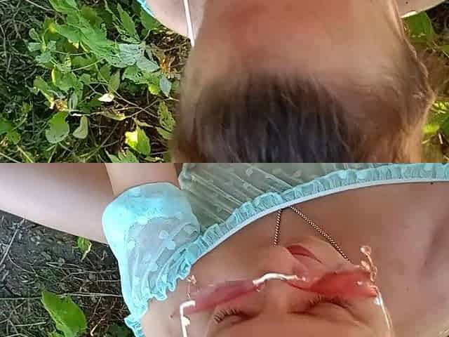 Public human urinal - Piddle in throat for lavatory bitch