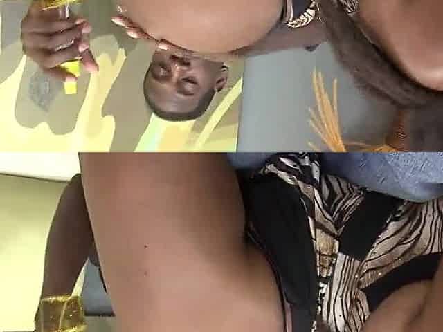 Mahogany Shows Off Her Kewl Bubble Ass And Swallows A Biggest Load